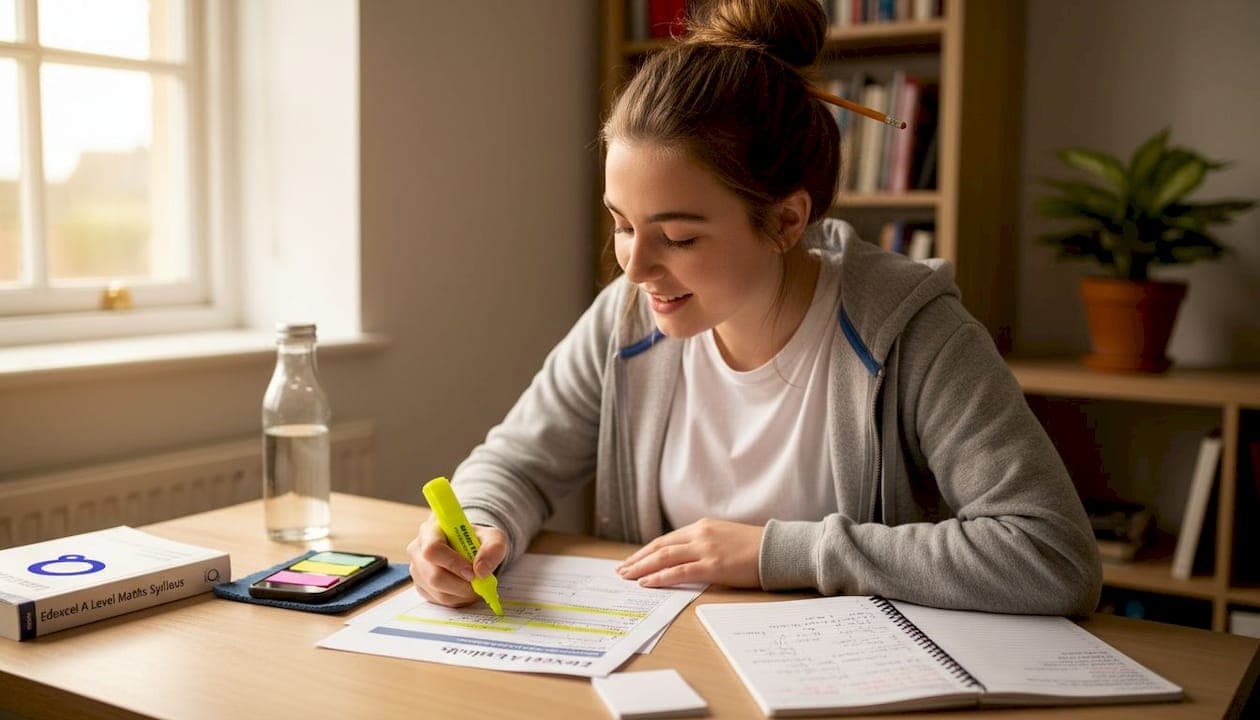 Edexcel exam topics list for A Level maths revision